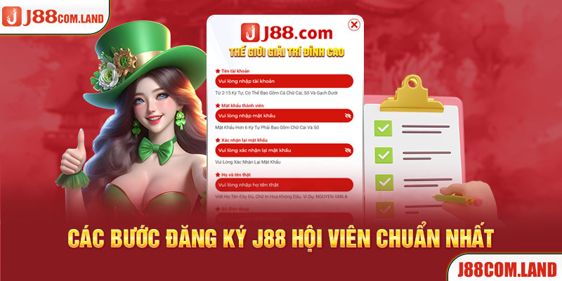 Quy trình dăng ký J88 chuẩn xác